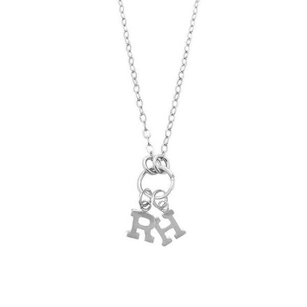 925 Sterling Silver Personalized Alphabet City Necklace with Ring Adjustable 16”-20”