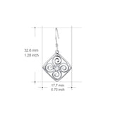 925 Sterling Silver Good Fortune Flower Jewel Necklace