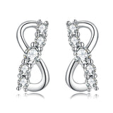 925 Sterling Silver Infinity Fashion Cubic Zircon Studs
