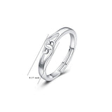 925 Sterling Silver Noble Elegant Infinity Ring