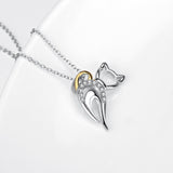 925 Sterling Silver Irregular Shape Pendant with Chain for Women Jewelry Necklace