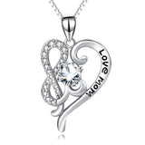 Love Mom-Infinity Love Heart Crystal Fine Jewelry For Mom Mother's Day