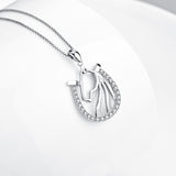 925 Sterling Silver Lovely Goat Shape Jewelry Necklace