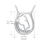 925 Sterling Silver Charm Pendant with Chain for Women Jewel Necklace