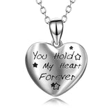 925 Sterling Silver You Hold My Heart Forever Star Necklace