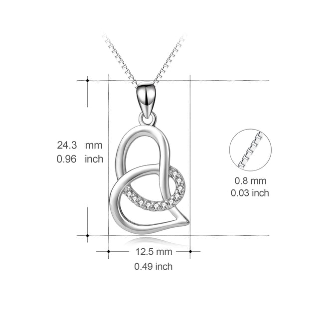 Women's New Fashion 925 Sterling Silver Charm Pendant Necklace 18'' Chain