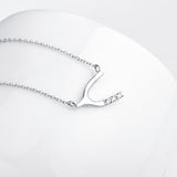 925 Sterling Silver Wine Glass Shape Jewelry Necklace