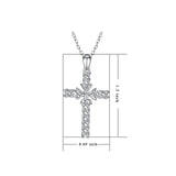 925 Sterling Silver Cross Weave Attract Pendant For Women