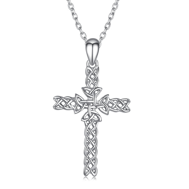 925 Sterling Silver Cross Weave Attract Pendant For Women