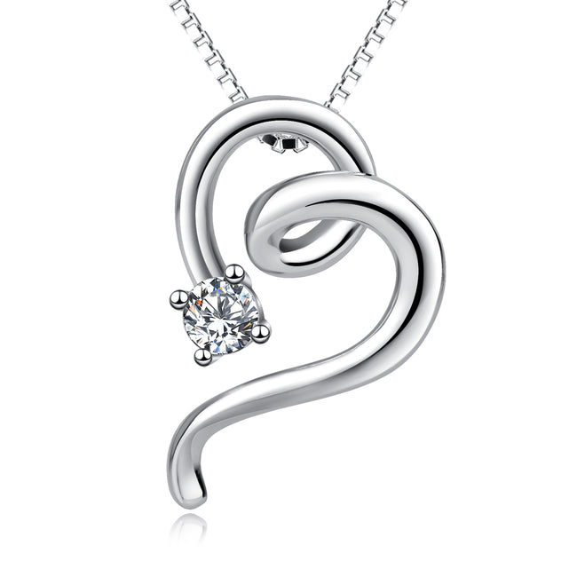 925 Sterling Silver Chinese Zodiac Snake Pendant Necklace