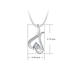 925 Sterling Silver Special Shape Fine Jewels Lucky Necklace
