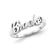 10K/14K Gold Personalized Script Letters Name Ring