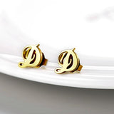 10K/14K Gold Personalized Special Stud Earring Design with Initials