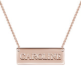 14K Gold Personalized Hollow Name Necklace Adjustable 16”-20”
