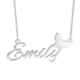 Emily - 925 Sterling Silver Personalized Name Necklace Adjustable 16”-20”