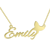 14K Gold "Adjustable 16”-20” Emily"Style Personalized Name Necklace