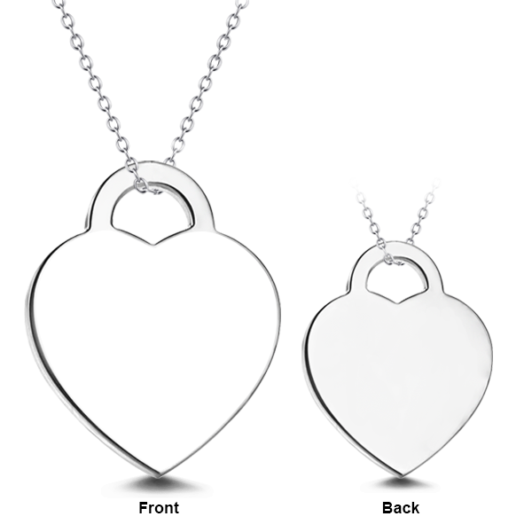 Put You In My Heart - 14K Gold Personalized Engraved Photo Necklaces Adjustable 16”-20”