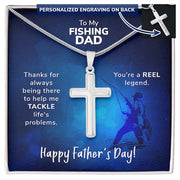 To My Dad Necklace - Thanks for Always Being There to Help Me