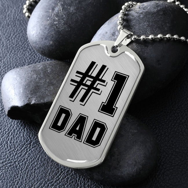 To My Dad Necklace - You Are Number #1