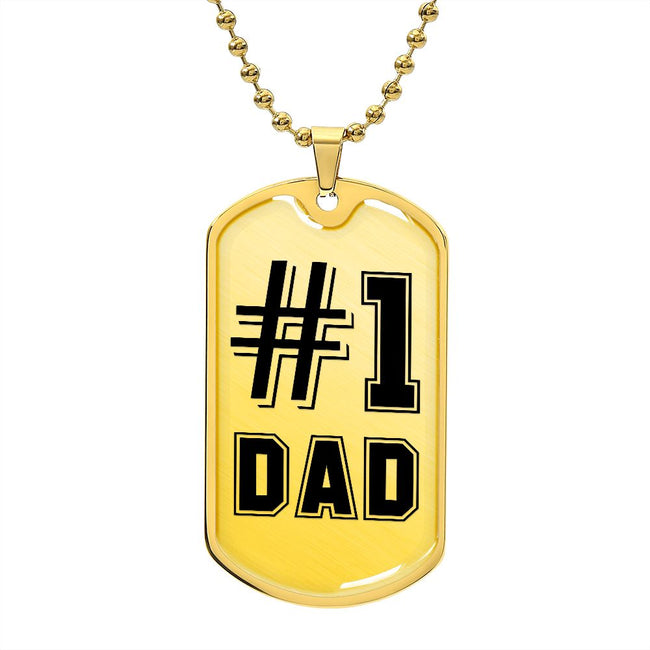 To My Dad Necklace - You Are Number #1
