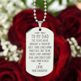 To My Dad Necklace - To Me There's Not Another Man, Who Could Ever Take Your Place