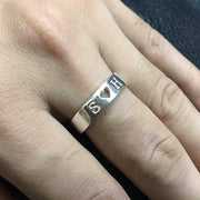 925 Sterling Silver Personalized Engraved Promise Ring