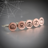 925 Sterling Silver Pumpkin Little Jack O Lantern Ring Halloween Ring