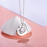 Cremation Jewelry for Ashes Heart Urn Necklace for Pet Human Ashes 925 Sterling Silver Floating Heart Pendant Keepsake Memorial Jewelry Gift for Women