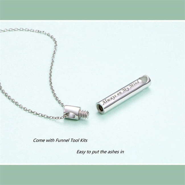 Urn Necklaces for Ashes for Women Girls Cremation Jewelry 925 Sterling Silver Eternity Memorial Forever in My Heart Ashes Keepsake
