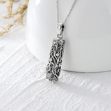 Tree of life Urn Necklace S925 Sterling Silver Urn Necklace Ash Necklace for Human