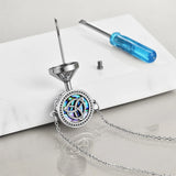 Celtic Knot  Urn Bracelet for Ashes 925 Sterling Silver Cremation Keepsake Pendant Locket Bracelet for Women Mom