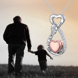 Cremation Jewelry Urn Necklace for Ashes Infinite Heart Always in My Heart for Women