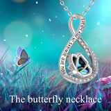 Infinity Butterfly Urn Necklaces for Ashes 925 Sterling Silver Cremation Butterfly Jewelry for Women Heart Urn You are Always in My Heart