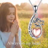 Teardrop Heart Urn Necklaces Sterling Silver Cremation Jewelry for Ashes