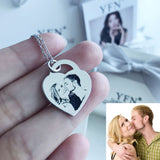 loveheartphoto necklace personalization picturependant